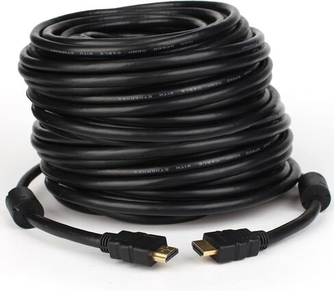 1 Cable 1080P HDMI v1.4b Cables 50 FT,4K @60Hz,High Speed HDMI Cable,Compatible with Laptop, Monitor, PS5, PS4, Xbox One, Fire TV, & More-Black in Saudi Arabia