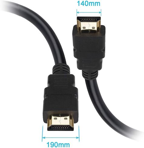 1 Cable 1080P HDMI v1.4b Cables 50 FT,4K @60Hz,High Speed HDMI Cable,Compatible with Laptop, Monitor, PS5, PS4, Xbox One, Fire TV, & More-Black in Saudi Arabia
