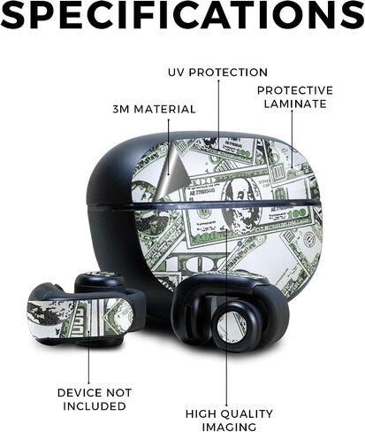 Skin Compatible with Bose Ultra Open Earbuds - Action Fish Puzzle - Premium 3M Vinyl Protective Wrap Decal Cover - Easy to Apply | Crafted in The USA by MightySkins in Saudi Arabia