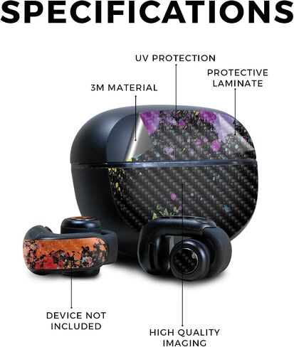 Skin Compatible with Bose Ultra Open Earbuds - Action Fish Puzzle - Premium 3M Vinyl Protective Wrap Decal Cover - Easy to Apply | Crafted in The USA by MightySkins in Saudi Arabia