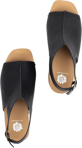 Yellow Box Women's Capella Wedge Sandal, Adjustable Strap Wedge Sandal, Round Toe, Medium-High Heel, Fashion Sandals in Saudi Arabia