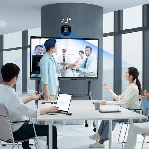 4K Webcam for PC, 4K Autofocus Web Camera with Dual Noise-Canceling Mics, Built-in Privacy Cover, Adjustable Tripod, Plug and Play, USB Webcam for Zoom/Teams/OBS/Meet/Streaming/Video Calling in Saudi Arabia