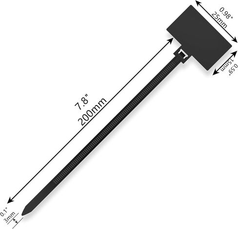 Cable Zip Tie with Tag,Wire Zip Ties with Label,200 Pcs 4 inch Plastic Nylon Cable Ties,Multi Color Self-Locking Write on Tie Wraps in Saudi Arabia
