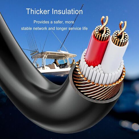 NMEA 2000 (N2K) 2 Meter (6ft 6 inches) Backbone Cables Drop Cables or Extension Cable Fit for Lowrance Simrad B&G Navico&Garmin Networks,5 Pin M12 Thread IP67 Waterproof Marine Grade NMEA 2000 Cable in Saudi Arabia