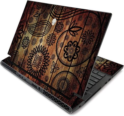MightySkins Skin for Alienware m17 R2 (2019) - Bamboo Ohm | Protective, Durable, and Unique Vinyl Decal wrap Cover | Easy to Apply, Remove, and Change Styles | Made in The USA in Saudi Arabia
