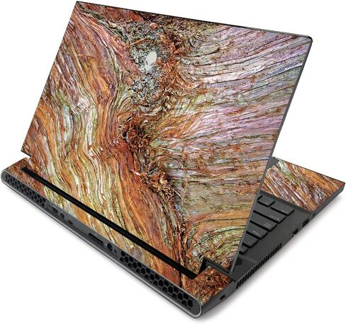 MightySkins Skin for Alienware m17 R2 (2019) - Bamboo Ohm | Protective, Durable, and Unique Vinyl Decal wrap Cover | Easy to Apply, Remove, and Change Styles | Made in The USA in Saudi Arabia