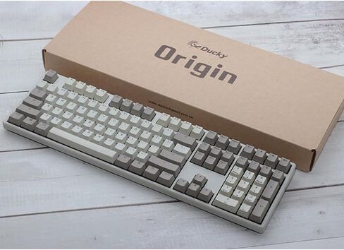 لوحة مفاتيح ميكانيكية Ducky Origin Vintage Double Shot PBT (Cherry MX Blue) in Saudi Arabia