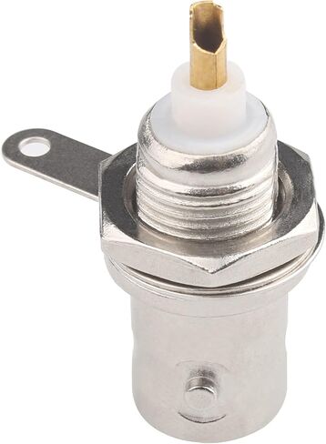 BNC Female Panel Mount Connector 25 Pcs BNC Chassis Female Nut Bulkhead Panel RF Connector Solder Jack Adapters for RG58 RG59 RG6 RF Coaxial Cable in Saudi Arabia