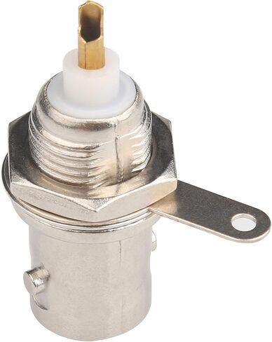 BNC Female Panel Mount Connector 25 Pcs BNC Chassis Female Nut Bulkhead Panel RF Connector Solder Jack Adapters for RG58 RG59 RG6 RF Coaxial Cable in Saudi Arabia