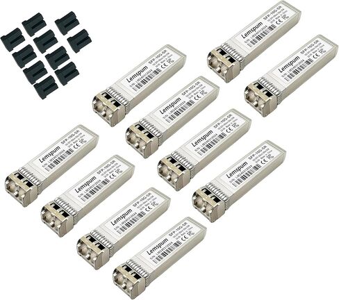 1 قطعة 10G متعدد الأوضاع SFP+ 850nm 300m 10GBASE-SR DDM جهاز إرسال واستقبال بصري مزدوج LC متوافق مع Ubiquiti UniFi UF-MM-10G، Cisco SFP-10G-SR، TP-Link، Arista، Netgear، Mikrotik، D-Link، Supermicro in Kuwait