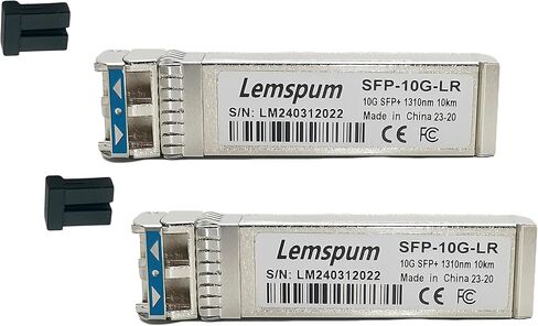 1 قطعة 10G متعدد الأوضاع SFP+ 850nm 300m 10GBASE-SR DDM جهاز إرسال واستقبال بصري مزدوج LC متوافق مع Ubiquiti UniFi UF-MM-10G، Cisco SFP-10G-SR، TP-Link، Arista، Netgear، Mikrotik، D-Link، Supermicro in Kuwait