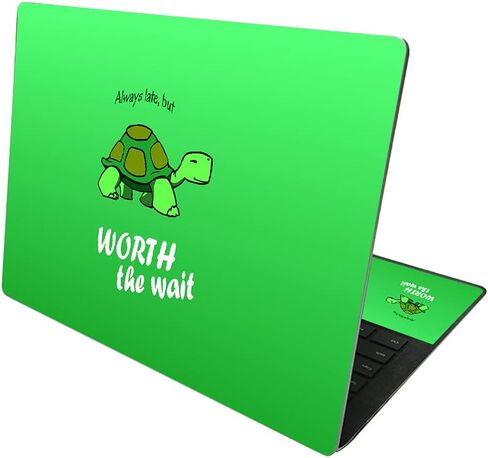 MightySkins Skin Compatible with Microsoft Surface Laptop 4 13.5" - Late Turtle | Protective, Durable, and Unique Vinyl Decal wrap Cover | Easy to Apply and Change Styles | Made in The USA in Saudi Arabia