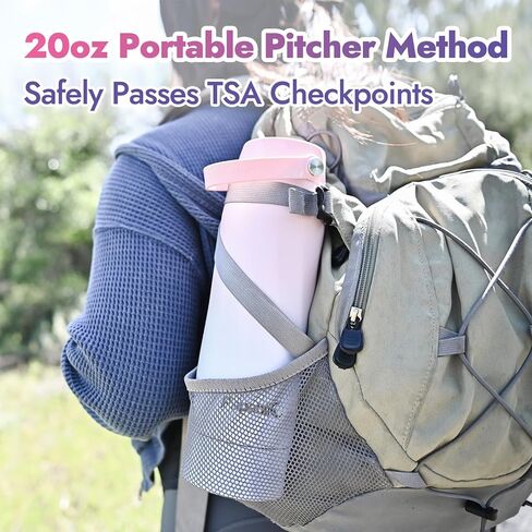 زجاجة تبريد حليب الثدي المعزولة بالفراغ من بابليك، مبرد حليب الثدي المحمول من الفولاذ المقاوم للصدأ سعة 20 أونصة، حاوية تخزين قابلة لإعادة الاستخدام تحافظ على الحليب طازجًا لمدة تزيد عن 15 ساعة، معتمد من إدارة أمن المواصلات الأمريكية، أورورا بنفسجية in Kuwait