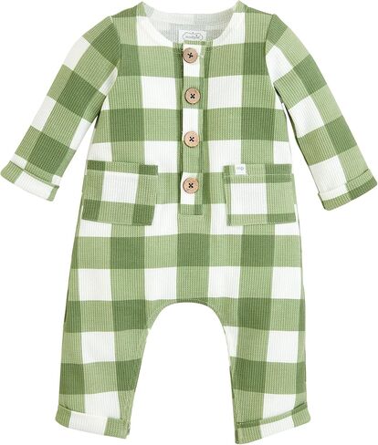 Mud Pie Unisex Baby Boy Check Waffle 1 Pc Boy Check Waffle 1 Pc; in Saudi Arabia