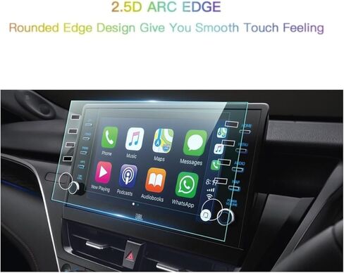 Tempered Glass Screen Protector Compatible With 2023 2024 Toyota Camry 9 Inch Touchscreen,Anti-Explosion & Scratch,HD Clear,Premium Navigation Accessories in Kuwait