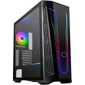 Cooler Master MasterBox 540 - ARGB ATX Gaming PC Case, Mid-Tower Chassis with Tempered Glass Side Panel, 1 x 120mm ARGB SickleFlow Fan, Multiple Airflow Configurations, ARGB Controller Included