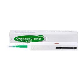 Fiber Cleaner, Fiber Optic Cleaning Pen for 1.25mm LC/MU connectors with 800+ Cleans - Fiber End face & Optical Connector Cleaner with Added Protection Case (LC/MU)