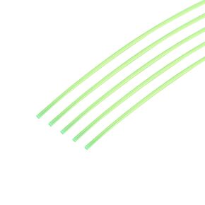MECCANIXITY 5pcs Fiber Optic Rods P5 Plastic 0.5mmx30cm for Front Sight Filament Fluorescence Green
