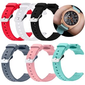 FitTurn 6 Pack Colorful Silicone Bands Compatible with Michael Kors Gen 6 Touchscreen Smartwatch Replacement Straps Quick Release Watchband for MK Gen 6 Touchscreen MKT5133