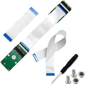 Mini PCI-E Express mSATA Extension Cable for Wireless Card mSATA SSD (Green)