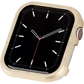 Metal Case Compatible with Apple Watch 45mm 44mm 41mm 40mm, Matte Alloy Bumper Protective Cover Frame for iWatch SE/Series 9/8/7/6/5/4 Accessories [No Screen Protector]