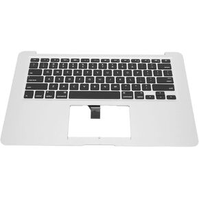 Replacement Keyboard for MacBook Air 13in 2013-2017 Palm Rest Case A1466, Computer Repair Accessories Kits Tools Aluminum Alloy Silver