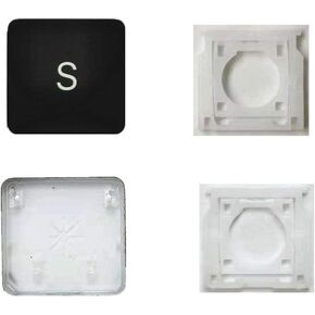 Replacement Individual AP08 Type S Key Cap and Hinges are Applicable for MacBook Pro Model A1425 A1502 A1398 for MacBook Air Model A1369/A1466 A1370/A1465 Keyboard to Replace The S Key Cap and Hinge