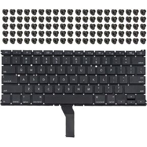 Willhom Keyboard US + Screws Kit Replacement for MacBook Air 13" A1466 A1369 (Mid 2011-Mid 2017)