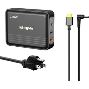 Asus Rog Strix Scar 18 330W GaN Laptop Charger, Rog Strix Scar 3-Port Computer Desktop Charger PD 3.0 Fast Charging Adapter for Gaming and Engineering laptops Compatible with GX650P/G733P/G733/ G814