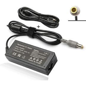 65W Laptop Charger for Lenovo Thinkpad T400 T410 T420 T420S T430 T430s T430u T500 T510 T520 T530; X120e X130e X131e X140e X200 X201 X220 X220T X230; E520 E530 E535 SL500 SL510 Power Supply Cord