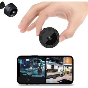 Mini Wireless WiFi Hidden Small Spy Cameras with Night Vision and Motion Detection Home Security Indoor/Outdoor Nanny Cam for pet