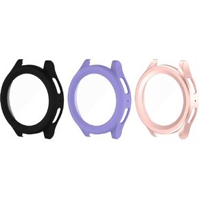 عبوة من 3 قطع من واقي الشاشة الواقي من الصدمات متوافق مع ملحقات Samsung Galaxy Watch 5 Pro مقاس 45 ملم (أسود + أخضر + أبيض)