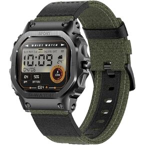 ساعة ذكية عسكرية للرجال والنساء 1.57 بوصة ساعة ذكية رياضية خارجية مع الرد/إجراء المكالمات، ساعة اللياقة البدنية، أكسجين الدم، معدل ضربات القلب ومراقبة النوم متوافقة مع هواتف iPhone وAndroid in Kuwait