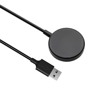 Charger Cable Compatible with Samsung Galaxy Watch, Replacement USB Charging Cord Dock Adapter for Galaxy Watch 5，Watch 4, 4 Classic, Watch 3, Active 2 & Active,Gear S3 Gear Sport，Black, 1FT/0.3M