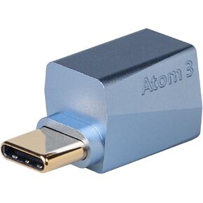 Audirect ATOM3 Portable Headphone DAC Amplifier, Femtosecond Crystal Oscillator, Mini Audio Amps Supports PCM 32bit/768kHz, for Phone/PC/Laptop/Home/Car Audio Compatible with Apple 15 Series/Android
