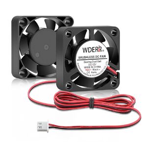 Small 4010 High Speed DC 12V Brushless 40mm x 10mm Dual Ball Bearing Mini 6500RPM Cooling Fan for Electronic Products 3D Printer Cooler 2-Pack