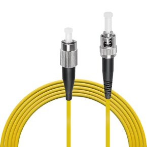 FC to ST Fiber Cable, 3M(9.84ft) FC/UPC-ST/UPC Fiber Jumper Singlemode Simplex - FC-ST SM Fiber Optic Patch Cable - Fiber Optic Internet Cable