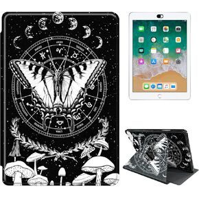 for All-New Kindle 11th Generation 2022 (6 Inch, Model C2V2L3) Case, 360 Degree Rotating Protective Stand Case with 2 x Camera Cover Slide for Basic Kindle 2022, Art Butterfly