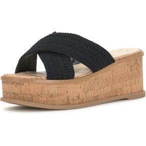 Jessica Simpson Womens Ediza Crochet Platform Sandals