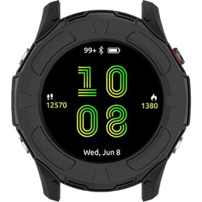 حافظة MOTONG متوافقة مع Garmin Forerunner 255 TPU - حافظة ساعة واقية من مادة TPU متوافقة مع Garmin Forerunner 255 (TPU أسود)