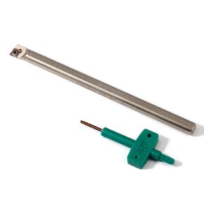 3/8'' x 6" Indexable Boring Bar, Right-Hand Sclcr Turning Tool Holder with 1 PC Indexable Carbide Turning Insert CCMT060204(CCMT21.51)