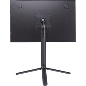 Portable Monitor Stand VESA Mount 3inch Bracket Swivel Tilt Ball Joint Telescopic Pole and Foldable Tripod Portable Monitor Holder with 75mm VESA Mount FL11B