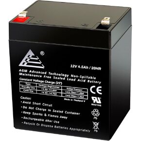 12V 4.5Ah Sealed Lead Acid Battery ECI Power