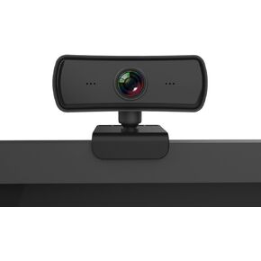 Hilitand 1080P Business Webcam with Microphone, USB 4K Web Computer Camera, for Live Broadcast/Net Class, Computer Accessory for Windows 2000 /XP /7/8(Black)