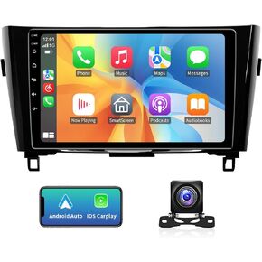 5GWiFi ترقية 4 جيجابايت + 32 جيجابايت راديو السيارة ستيريو لنيسان روج X-Trail قاشقاي 2014-2018 مع Carplay اللاسلكي وAndroid Auto 10.2 بوصة تعمل باللمس واي فاي GPS بلوتوث كاميرا احتياطية in Kuwait