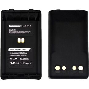 2-Pack 7.4V 2200mAh FNB-V130LI Li-ion Radio Battery Compatible for YAESU/Vertex VX-351 VX-354 VX-359 Two Way Radio
