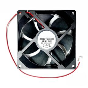 Silent Cooling Case PC 90mm Fan for 90mm x 90mm x 25mm DC 12V 0.2A 9025/9225 Brushless 2-Pin XH2.54 2400RPM