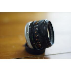 Canon FD 50mm F1.4 Mount Lens Compatible with AE-1 A-1 Canon A- T- SLR Cameras (Renewed)