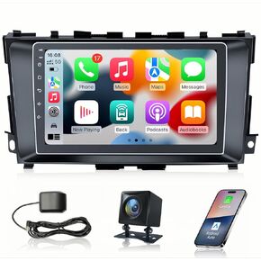 Car Stereo Radio for Nissan Altima 2013-2018, 9" Touchscreen 2G+64G Wireless Carplay/Android auto GPS Navigation with HD Backup Camera