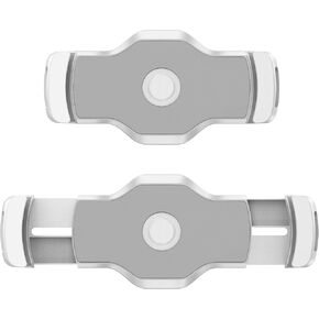 AboveTEK Bracket Tablet Holder for 4.7" to 13.5" Tablet & Phone (Holder Only), to Be Paired with Compatible Tablet Stand as Swivel Clamp Mount for Kitchen Office Desk white